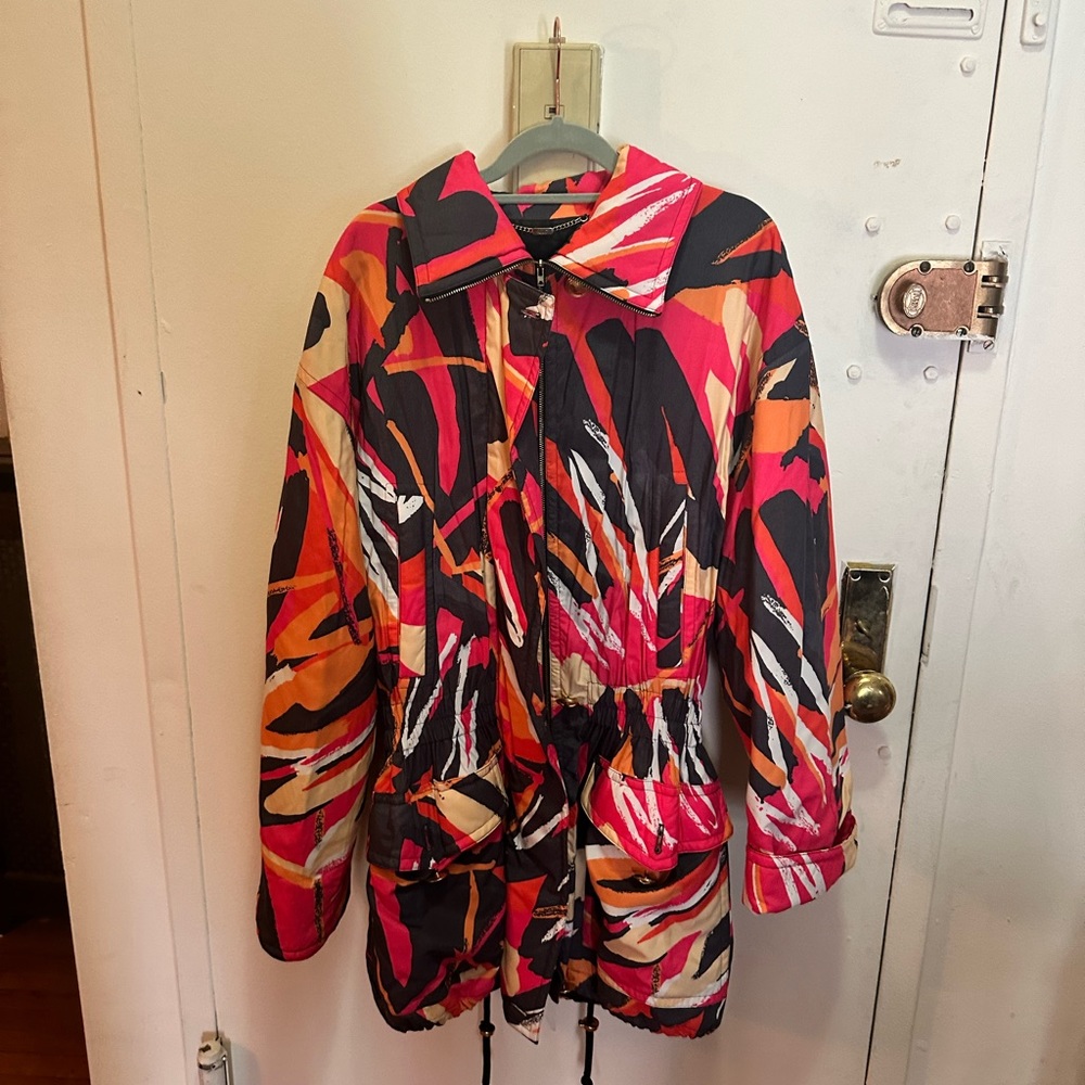 80s vintage Mondi abstract print jacket